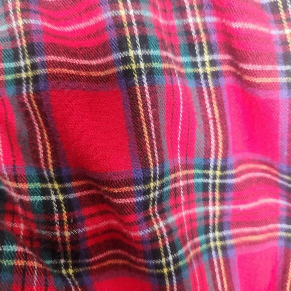 VTG Norm Thompson Flannel PJ Pants-M-90s Grunge-Cabincore Plaid-USA-Loungewear - Picture 5 of 8